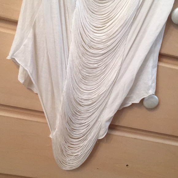 White Fringe Boho Top - Picture 3 of 3